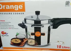 10 Litres Orange Pressure Cooker