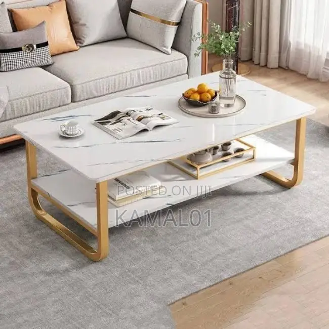 MDF Double Layer Center Table