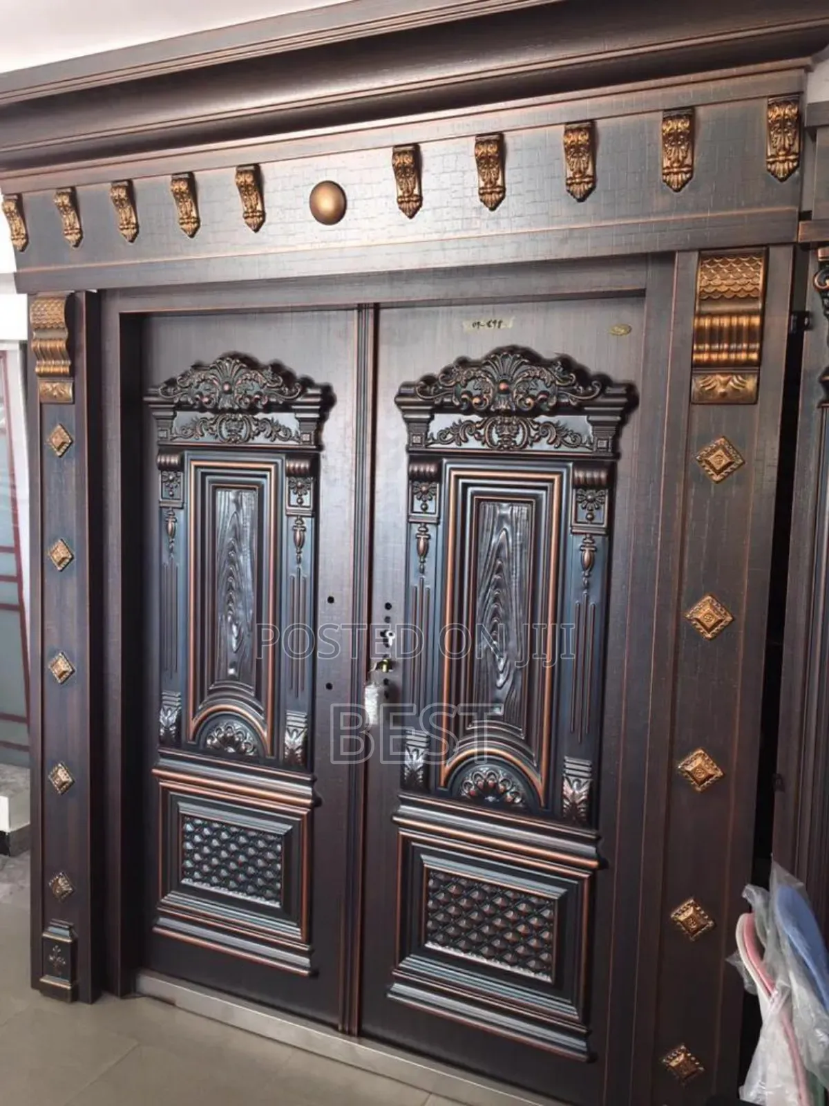 Bulletproof Copper Decorative Security Door
