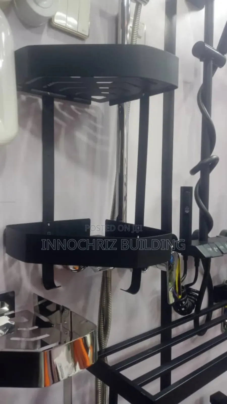 Black Cosmetics Rack