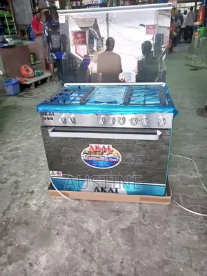 Brand New AKAI(60×90)4+2(Standing Gas Cooker)Oven Grill(Aut)