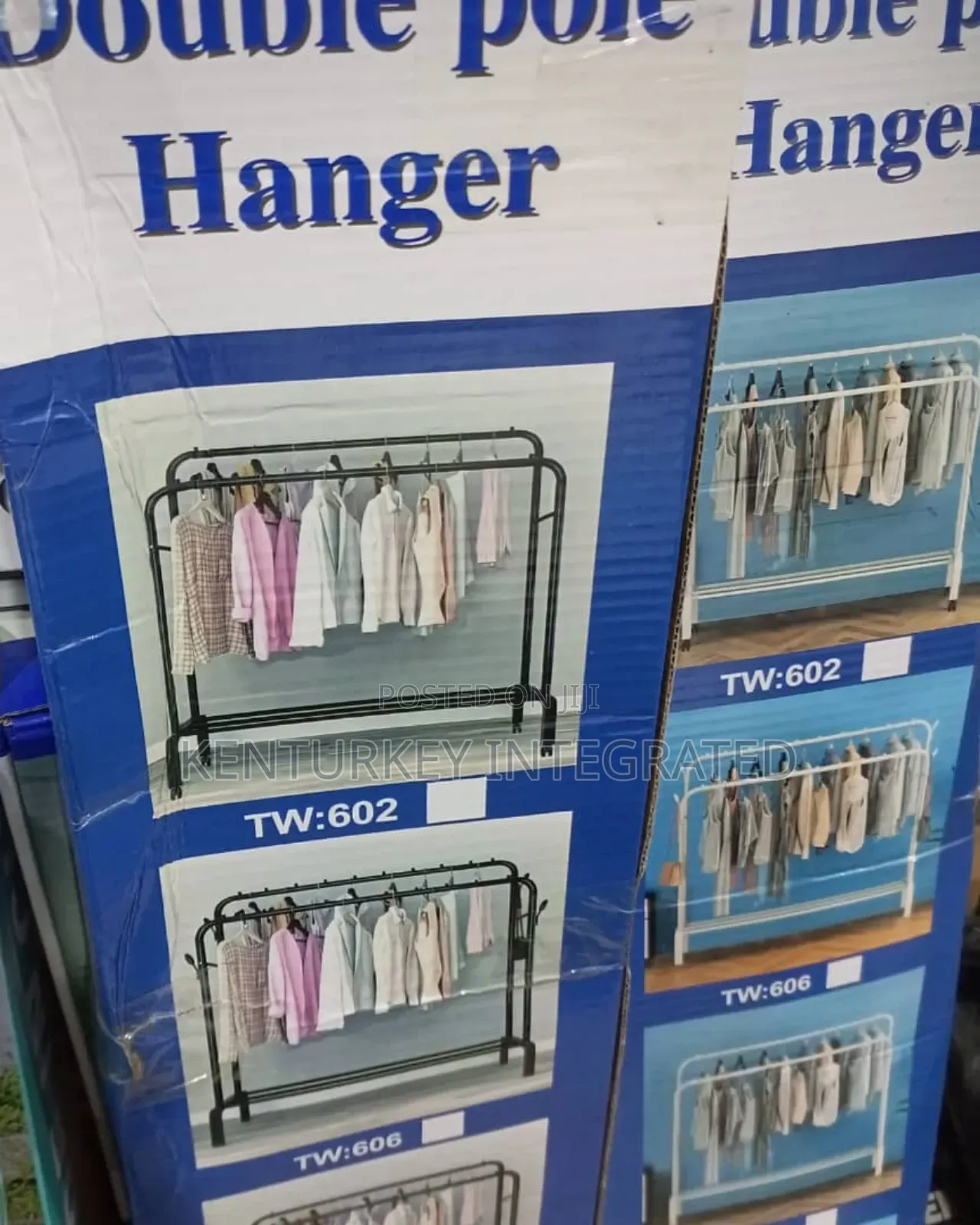 Double Pole Hanger for Clothes