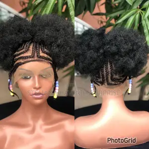 Afro Bun Braided Wig