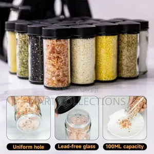 18pcs Rotating Spice Rack Organizer