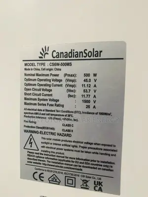 500w Canadian Solar Panel 120c