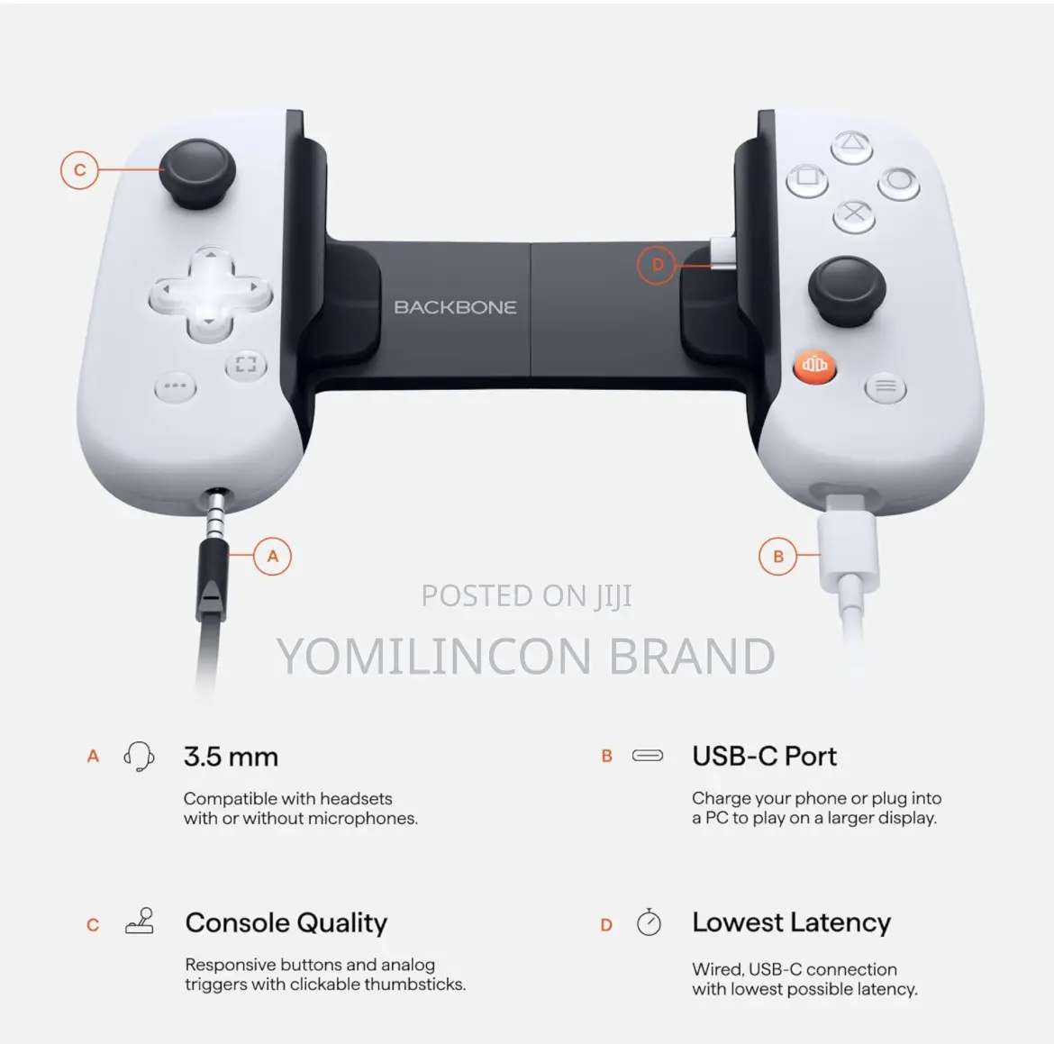 BACKBONE One Mobile Gaming Controller for Android, iPhone C