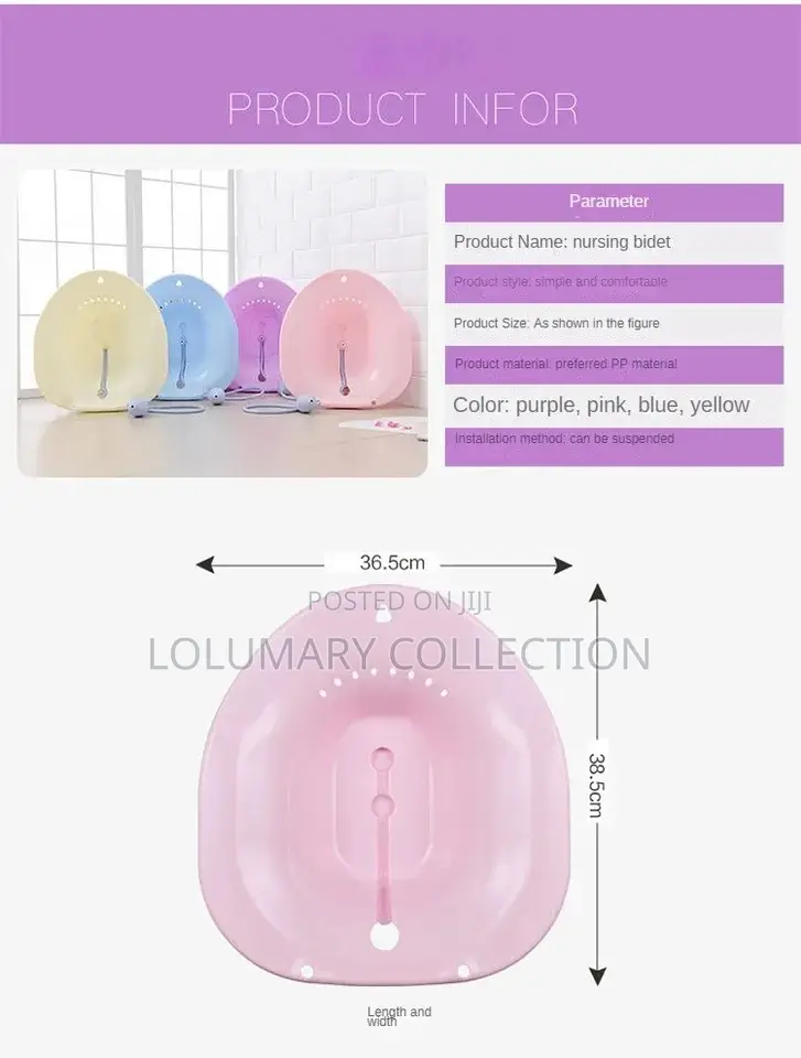 Foldable Toilet Sitz Bath Basin for Steaming Postpartum Relief