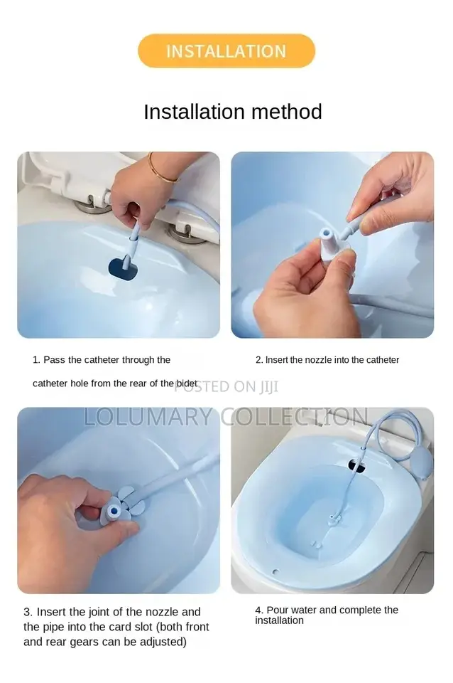 Foldable Toilet Sitz Bath Basin for Steaming Postpartum Relief