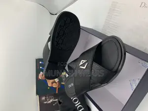 Luxury Dior Calfskin Leather Slipers