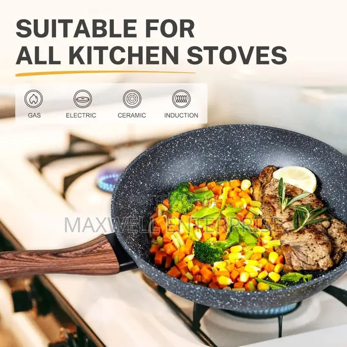 Prikoi Non Stick Marble Cookware Set