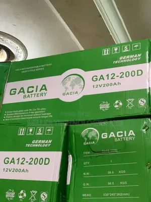 Gacia Inverter Battery 200ah 12v Gell Available