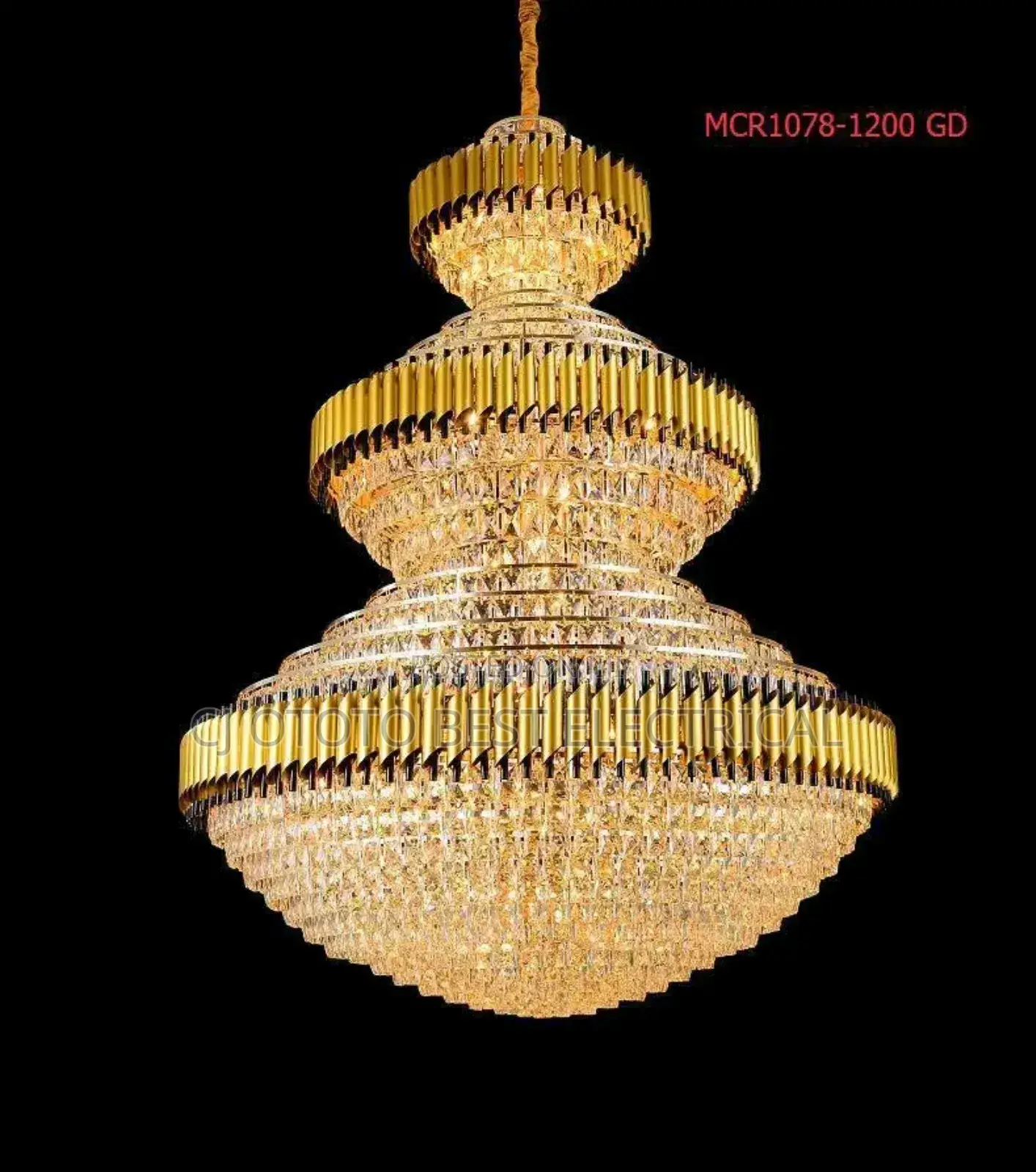 Big Crystal Chandelier Light Size 1200mm X 1800mm