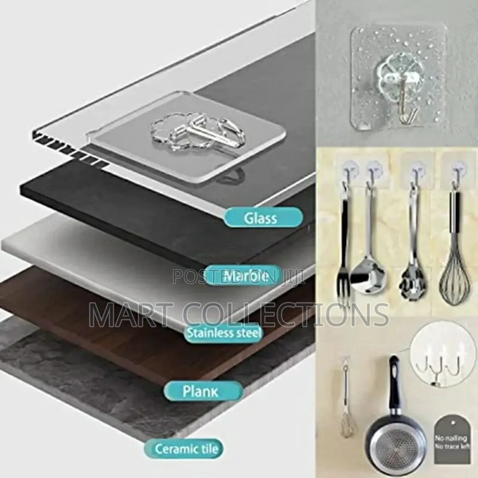 Transparent Decorative Wall Hooks (10pcs)