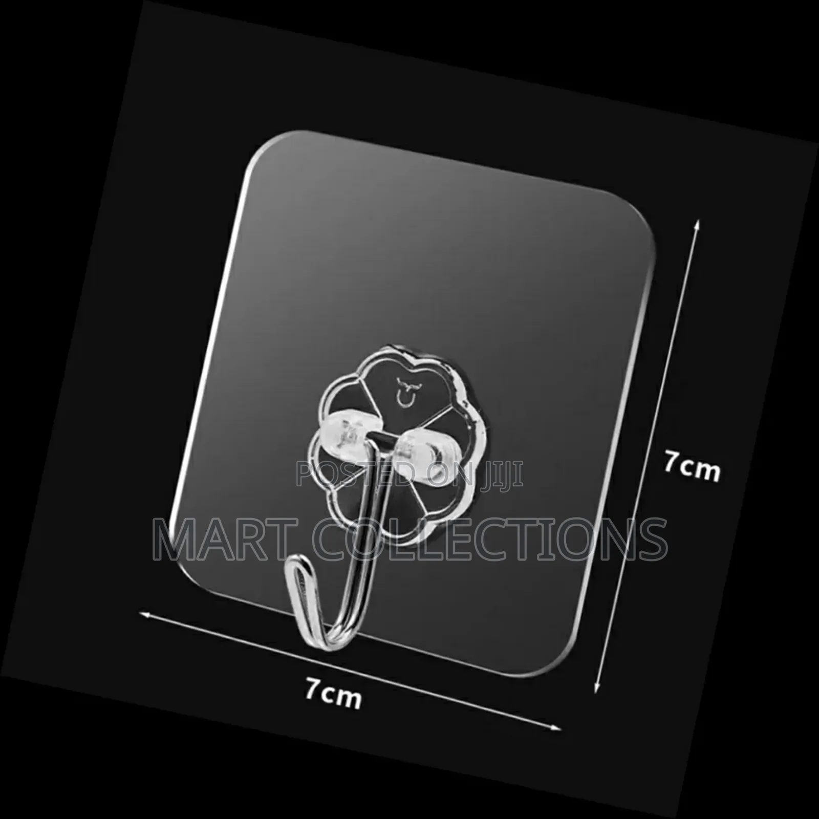 Transparent Decorative Wall Hooks (10pcs)