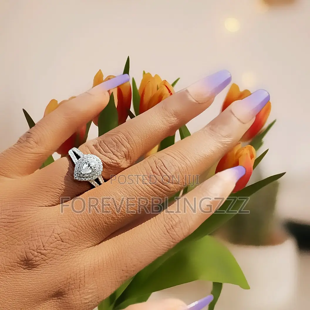 Engagement Ring.Authentic Sterling Silver.LIFETIME GUARANTEE