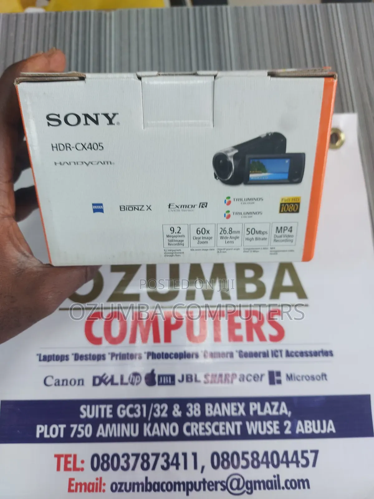 SONY HDR Cx405 Camcoder