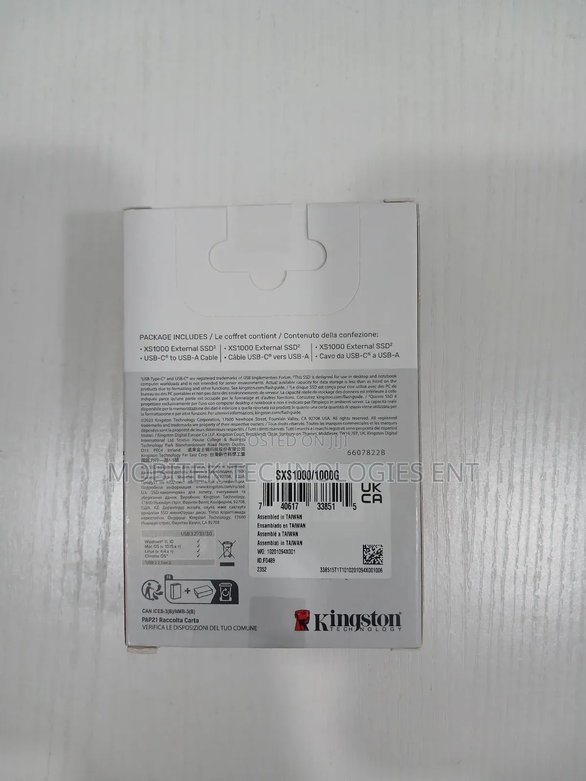 1tb Kingston Xs1000 External Usb 3.2 Gen2 Storage Ssd Drive