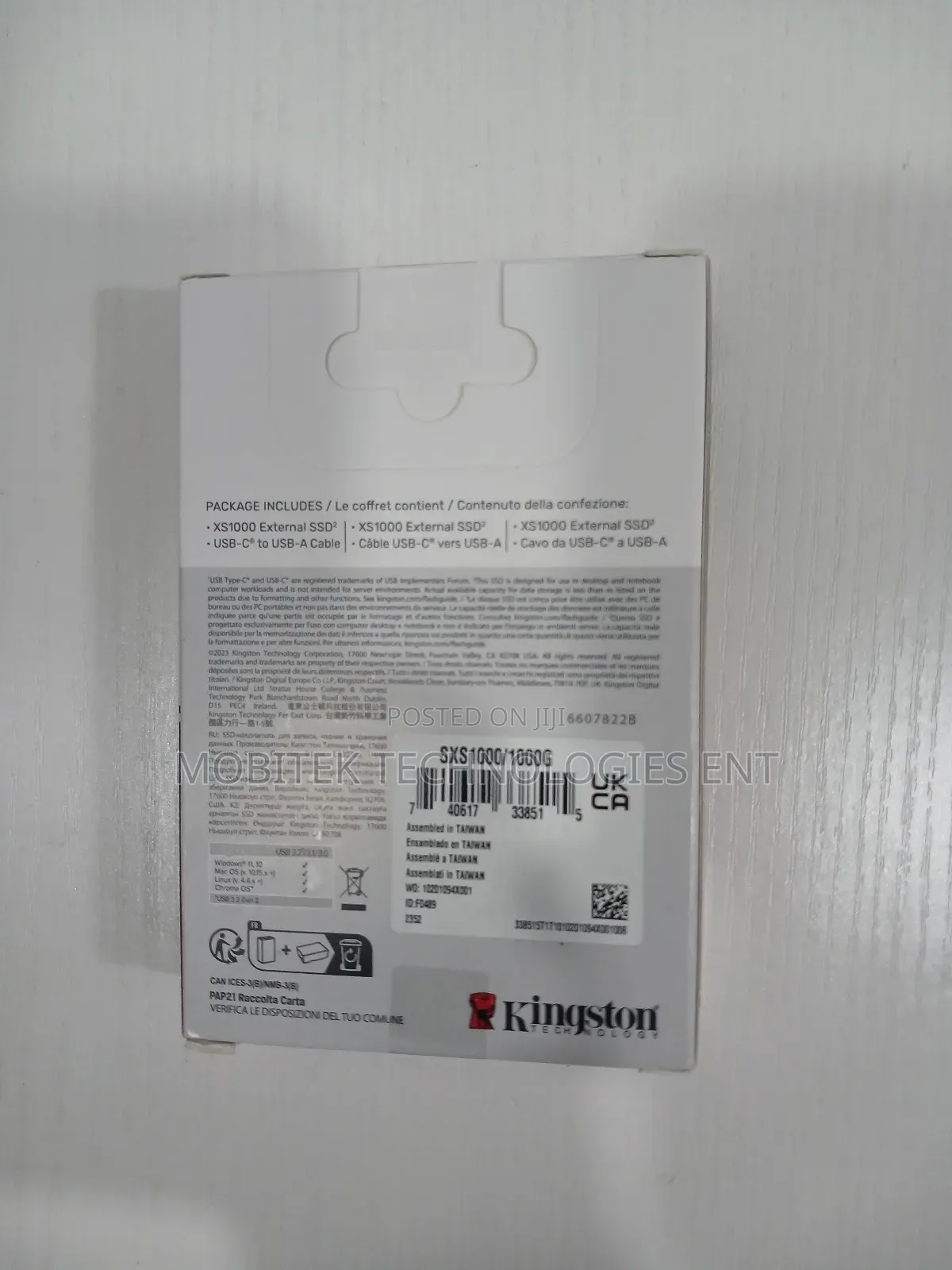 Kingston 1tb External Ssd Drive/Samsung/Sandisk (1,050mbps)