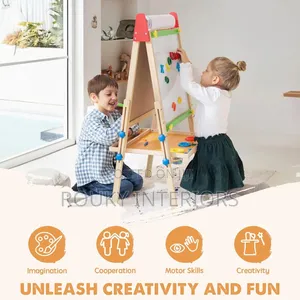 Wooden Easel With Chalkboard