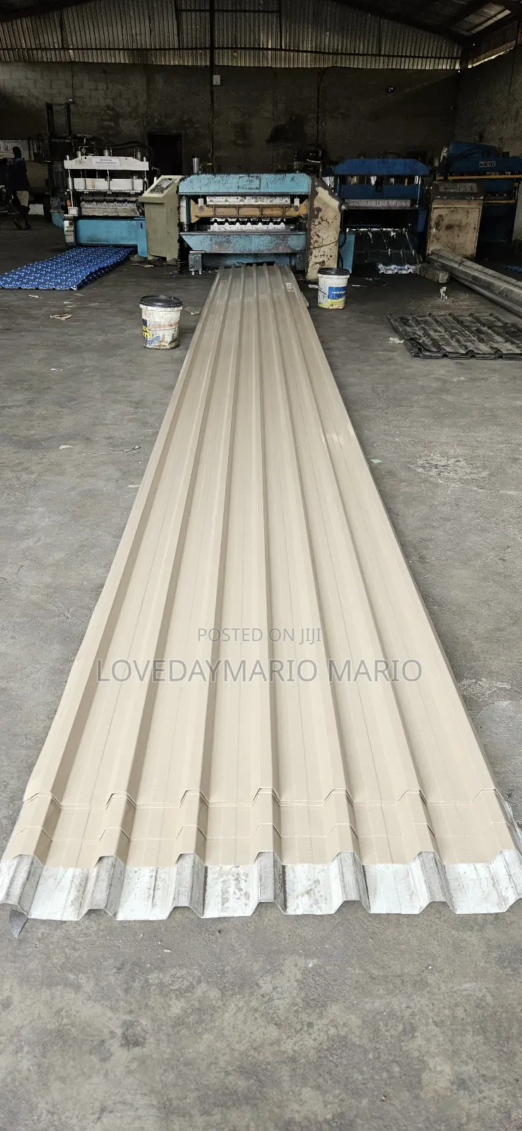 Long Span Roofing Grey Beige
