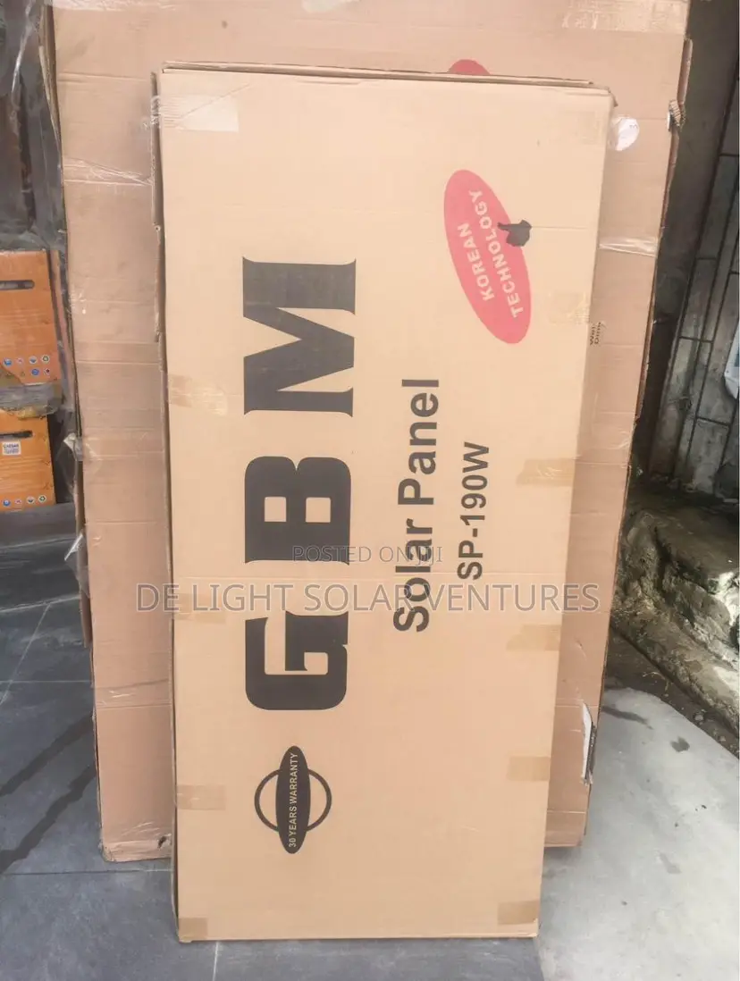 190watt GBM Solar Panels