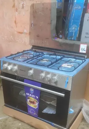 Maxi 90cm Standing All Gas 5 Burners Automatic With Oven