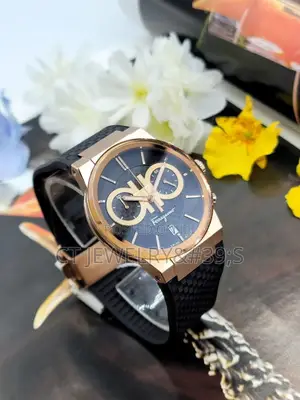 A - Salvatore Ferragamo Men's 41mm Sapphire Chrono Watch