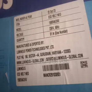 1.5kva 24v Luminous Solar Inverter