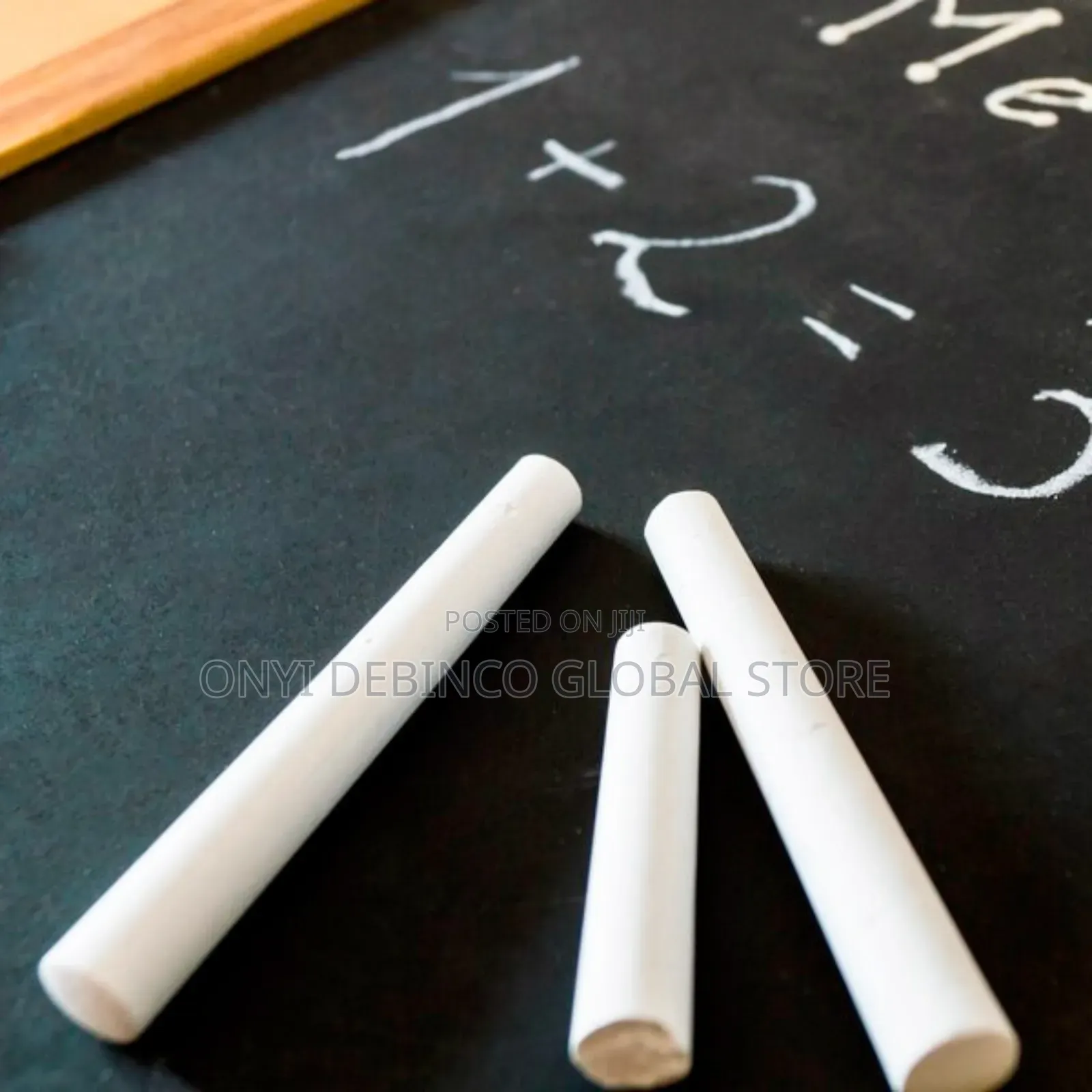 100 Pieces Dustless White Chalk for School Writing