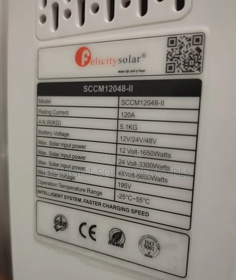 120a Felicity Charge Controller Available