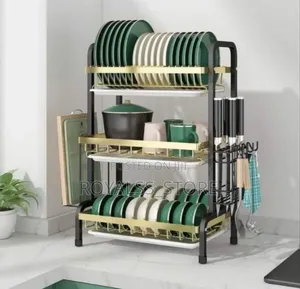 3 Steps High Quality Rust Resistant Plate Rack