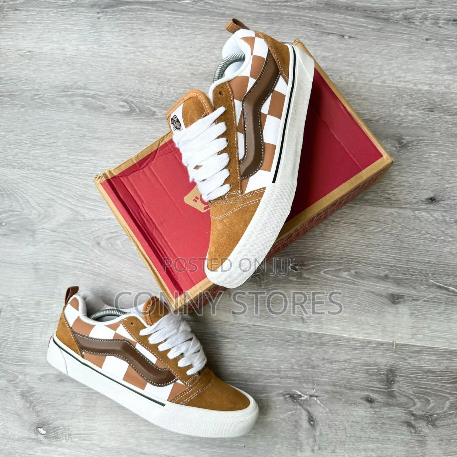 High Quality Vans Knu Skool “Mega Check - Brown