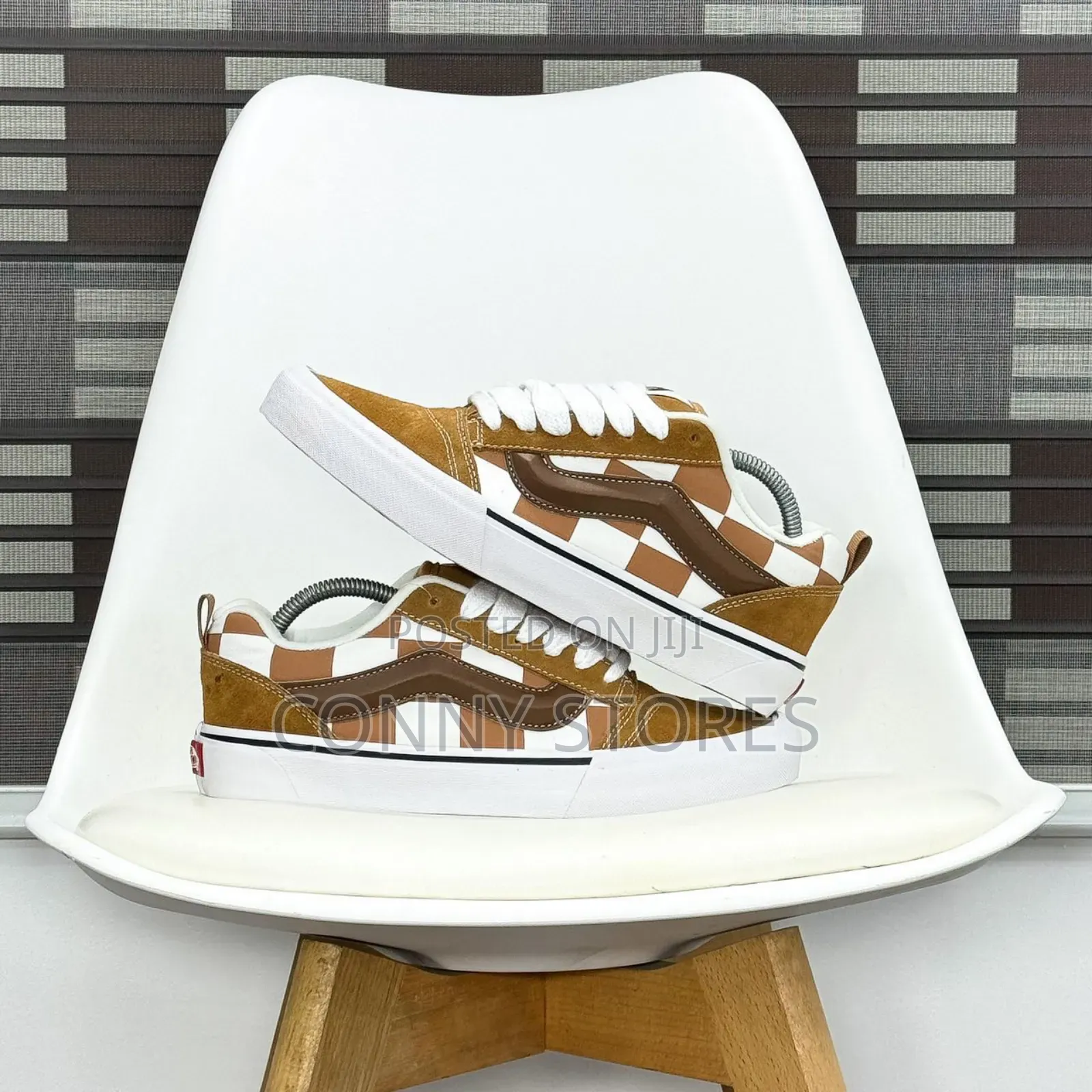 High Quality Vans Knu Skool “Mega Check - Brown