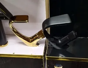 Luxury Black Hot and Cold Basin Mixer Tap