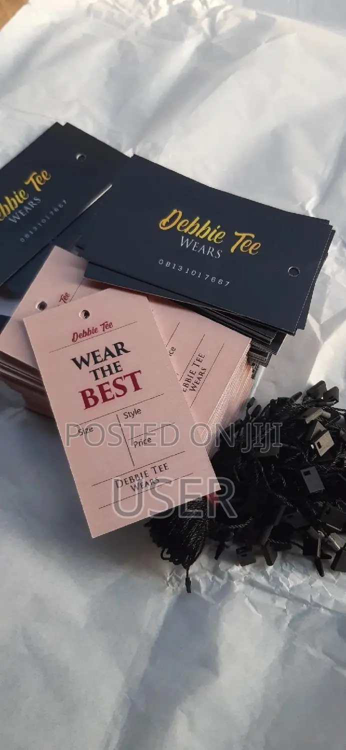 Tags for Clothes, Etc