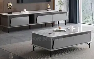 Tv Stand and Center Table Marble