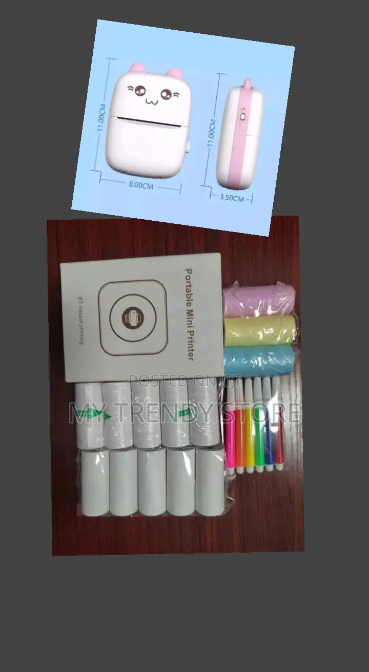 Mini Mobile Printer (With Accessories)