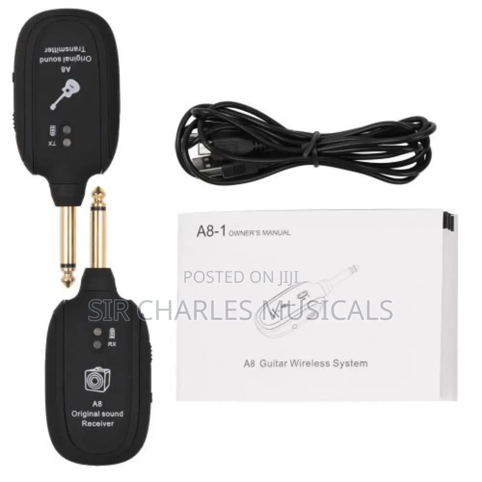 A8-uhf Wireless Transmitter Jack To Jack For Guitar