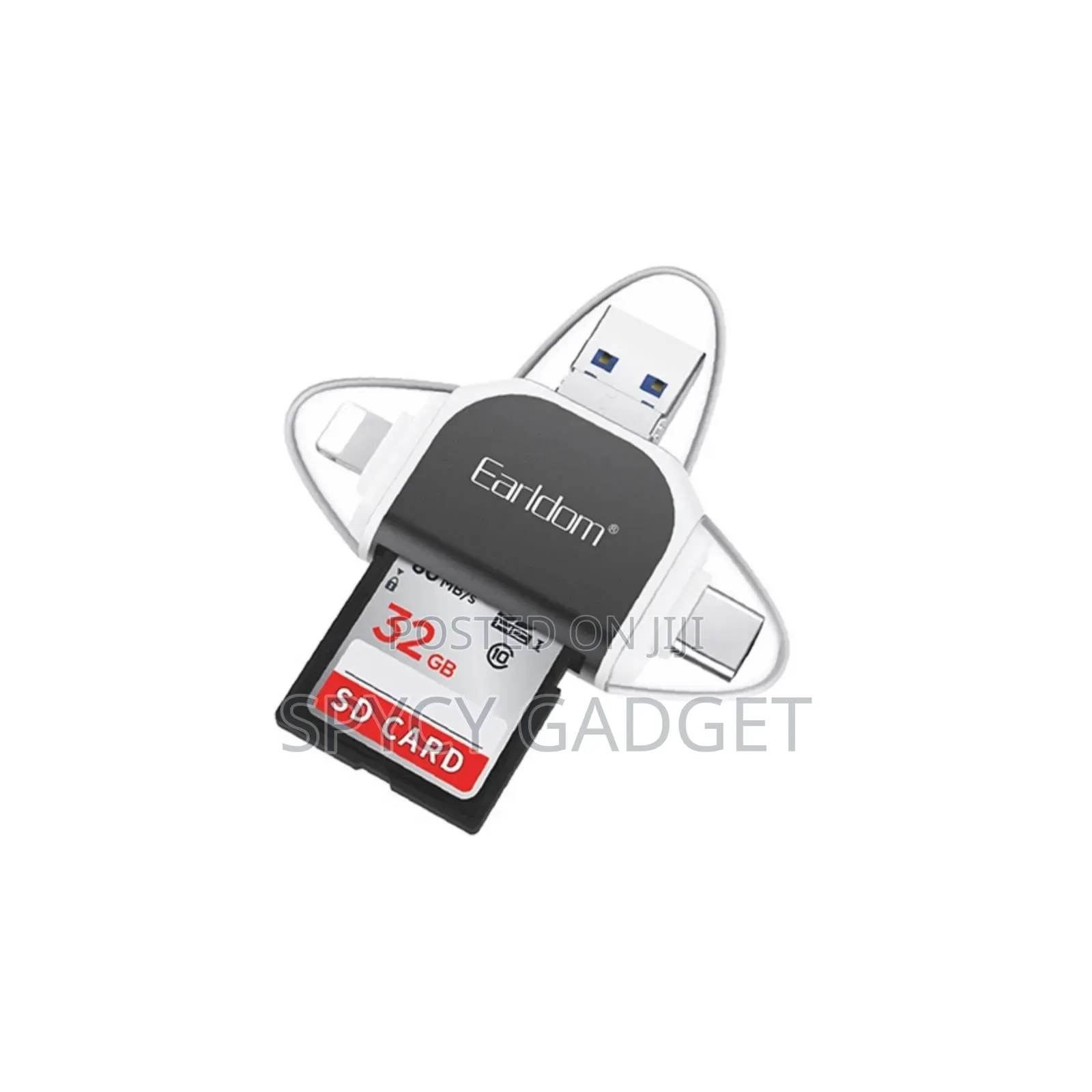 6-in-1 OTG Card Reader Plug Play