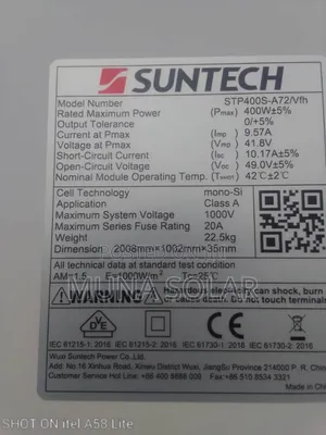 400watts 144cells Suntech Solar Panel