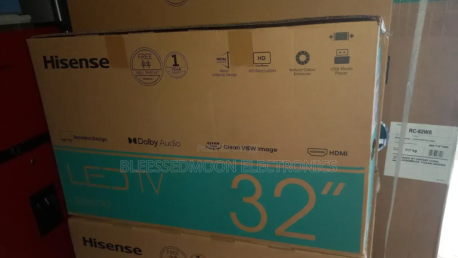 Hisense Triple Panel 32inches Double Screen Television
