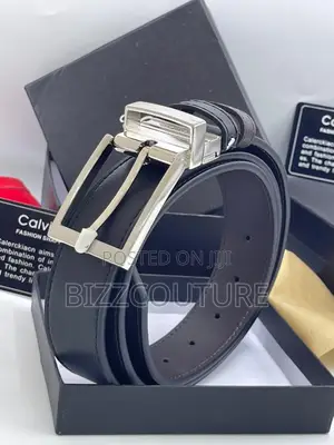 Original CALVIN Klein Black Leather Belt Is Available Now