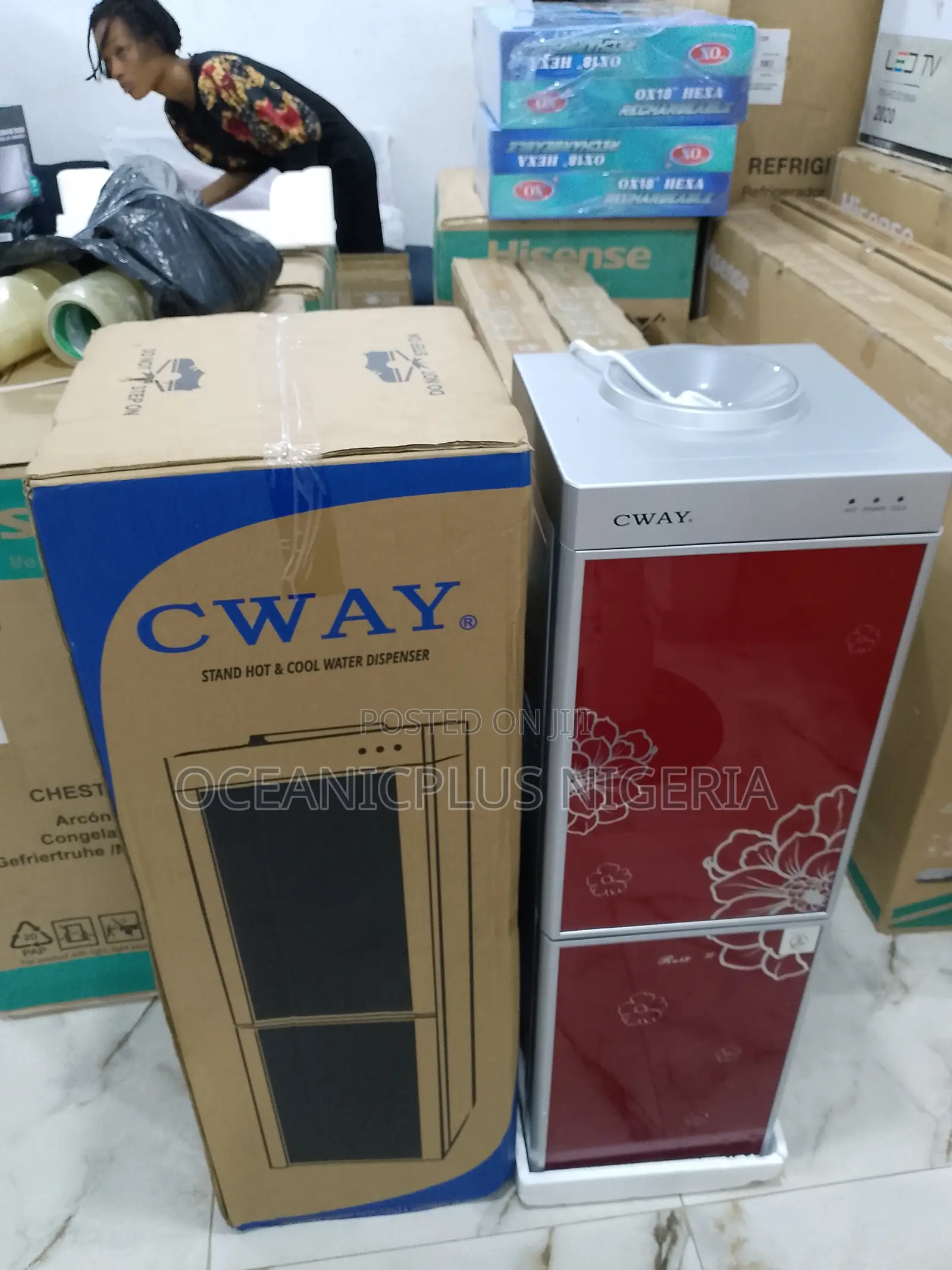High Efficiency Cway Hot and Cold Dispenser With Fridge