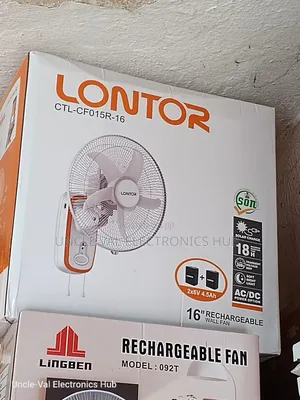 Lontor 16" Rechargeable Wall Fan