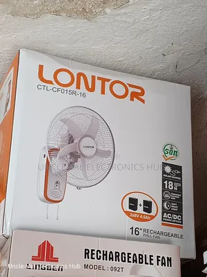 Lontor 16" Rechargeable Wall Fan