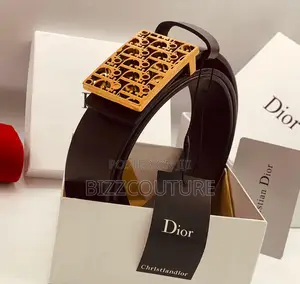 Original CHRISTIAN Dior Brown Leather Belt Is Available Now