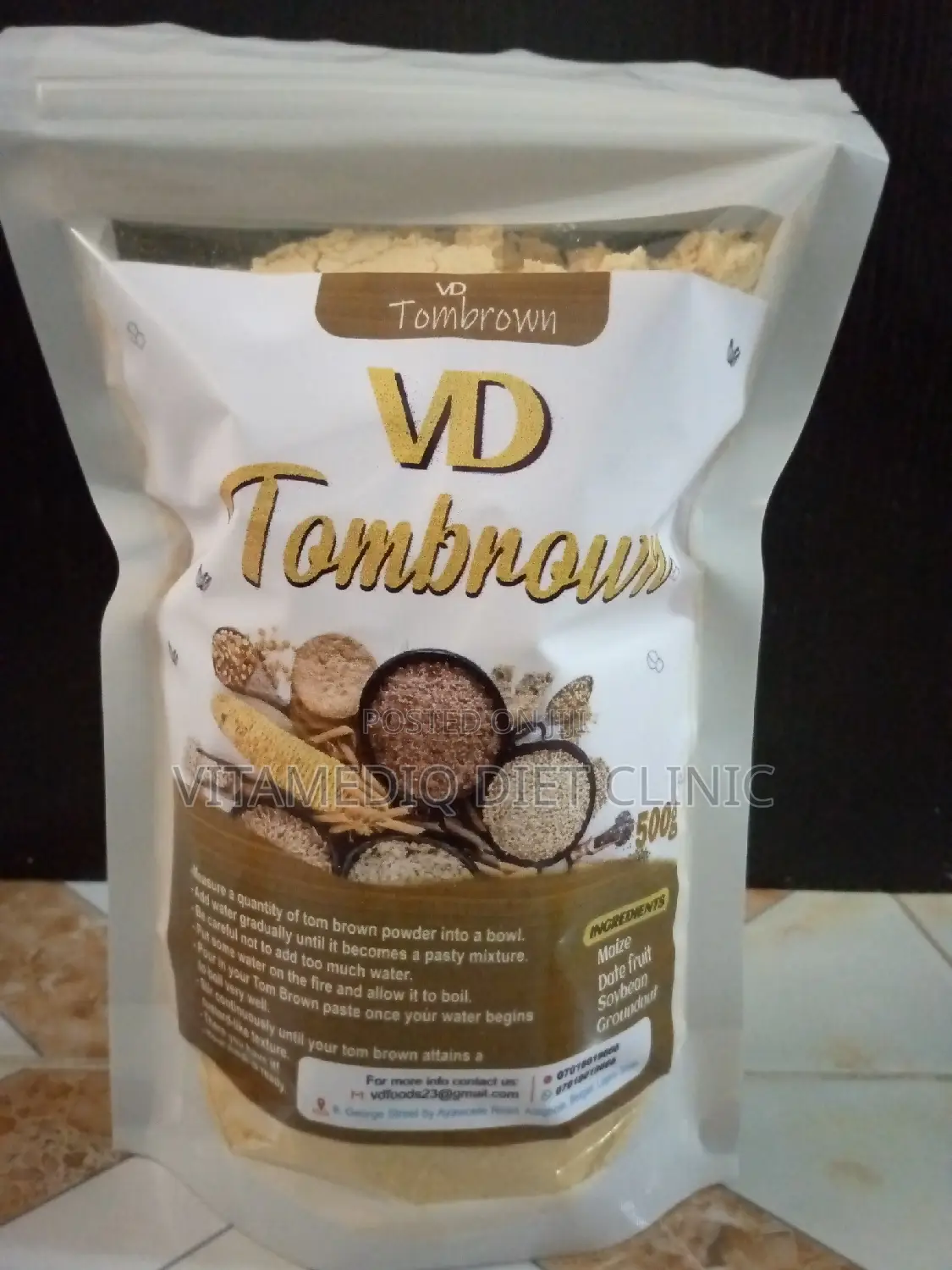 Maize-Soy Tombrown Cereal