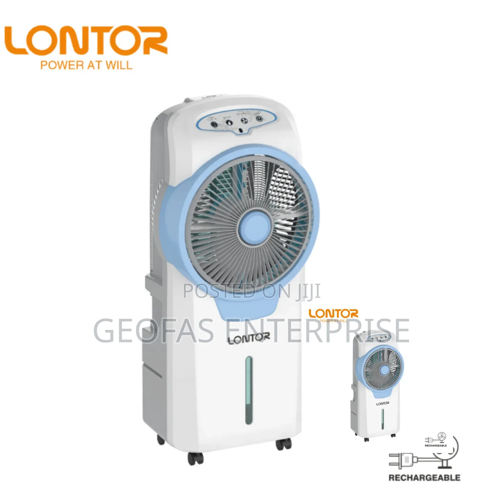 Lontor High Quality Rechargeable Water Mist Fan