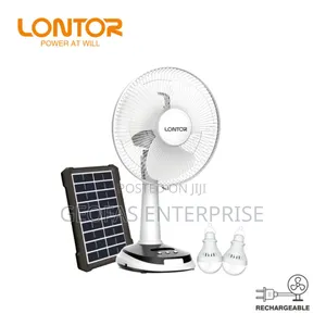 Lontor Original Qualityrechargeable Solar Fan