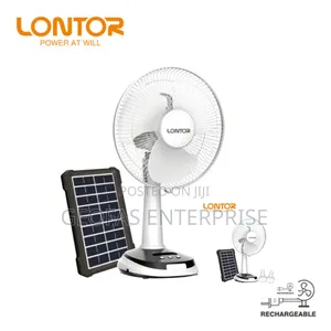Lontor Original Qualityrechargeable Solar Fan